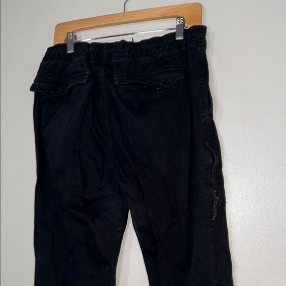 Black Jogger Pants with Tapered Fit - Picture 9 of 10